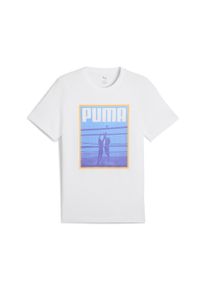 Puma Herren T-Shirt "Graphics Volley T-Shirt Herren", weiß, Gr. XL, Obermaterial: 100% Baumwolle; Rippe: 20% Polyester, 80% Baumwolle, Shirts