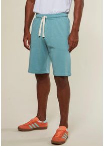 Kangaroos Herren Sweatshorts, grün, sportlich, Gr. S, unifarben, angeraute Sweatware, Obermaterial: 60% Baumwolle, 40% Polyester, Hosen, seitliche