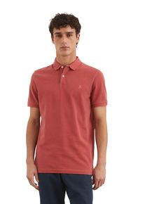 Marc O'Polo MARC O'POLO Herren Poloshirt "aus Bio-Baumwoll-Stretch"tall poppy, casual, Gr. XXXL, unifarben, Obermaterial: 95% Baumwolle, 5% Elasthan, Shirts