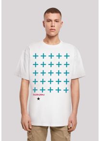 F4NT4STIC Herren T-Shirt "Kreuze Blau", weiß, casual, Gr. XL, Obermaterial: 100% Baumwolle, Shirts, Print