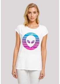 F4NT4STIC Damen T-Shirt "Alien Kopf", weiß, casual, Gr. XXL, Obermaterial: 100% Baumwolle, Shirts, Premium Qualität