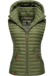 Navahoo Damen Steppweste "Shadaa", grün, modisch, Gr. XS, Oberstoff: 100% Nylon, Futter: 100% Polyester, Wattierung: 100% Polyester, Westen,