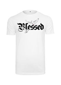 MisterTee Herren T-Shirt "MisterTee Herren Blessed Dove Tee", weiß, casual, Gr. XL, unifarben, 100% Baumwolle, Shirts