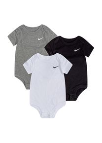 Nike Sportswear Kinder Body "NKB 3PK SWOOSH BODYSUIT", schwarz-weiß, sportlich, Gr. 68, Single Jersey, Obermaterial: 60% Baumwolle, 40% Polyester.