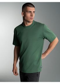 TRIGEMA Herren T-Shirt "TRIGEMA Heavy T-Shirt aus 100% recycelter Baumwolle", grün, Basic, Gr. XXXL, 100% Baumwolle (recycelt), Shirts