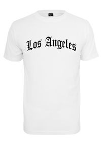MisterTee Herren T-Shirt "MisterTee Herren Los Angeles Wording Tee", weiß, casual, Gr. XXXL, bedruckt, 100% Baumwolle, Shirts
