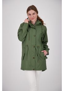 DEPROC Active Damen Regenmantel "Friesennerz ankergluttraum WMN", grün, casual, Gr. 38, Obermaterial: 100% Polyurethan; Futter: 100% Polyester,
