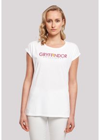 F4NT4STIC Damen T-Shirt "Harry Potter Gryffindor Text", weiß, casual, Gr. 5XL, Obermaterial: 100% Baumwolle, Shirts, Print