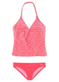 Venice Beach Kinder Tankini, weiß, Gr. 122, Melange-Effekt, Polyamid, Bikini-Sets, verstellbare Träger, unifarbene Hose