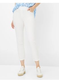 Damen Caprihose "Style PAMINA 6/8", weiß, Gr. 38, RAPHAELA BY Brax, 96% Baumwolle, 4% Elasthan, Hosen