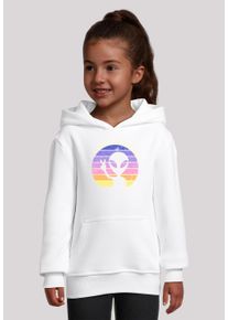 F4NT4STIC Mädchen Kapuzenpullover "Alien Peace Sunset", weiß, casual, Gr. 122, Obermaterial: 65% Baumwolle, 35% Polyester, Pullover, Premium Qualität