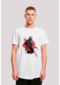 F4NT4STIC Herren T-Shirt "Star Wars The Mandalorian Blaster Rifle", weiß, casual, Gr. XL, Obermaterial: 100% Baumwolle, Shirts, Print