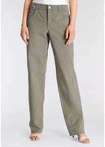 MAC Damen Bequeme Jeans "Gracia", grün, feminin, Gr. 42, Denim/Jeans, Obermaterial: 98% Baumwolle, 2% Elasthan, Jeans, Passform feminine fit