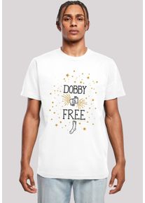 F4NT4STIC Herren T-Shirt "Harry Potter Dobby Is Free", weiß, casual, Gr. XXL, Obermaterial: 100% Baumwolle, Shirts, Print
