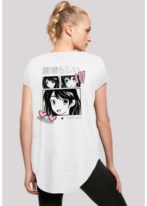F4NT4STIC Damen T-Shirt "Manga Anime Japan Grafik", weiß, casual, Gr. XXL, Obermaterial: 100% Baumwolle, Shirts, Print