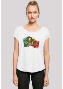 F4NT4STIC Damen T-Shirt "Bob Marley Chords Reggae Music by Rock Off", weiß, casual, Gr. XXL, Obermaterial: 100% Baumwolle, Shirts, Premium Qualität,