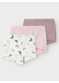 name it Kinder Panty "NMFTIGHTS 3P JET STREAM BUTTERFLY NOOS", Gr. 98, grün, Jersey, Obermaterial: 95% Baumwolle, 5% Elasthan, unifarben, Unterhosen