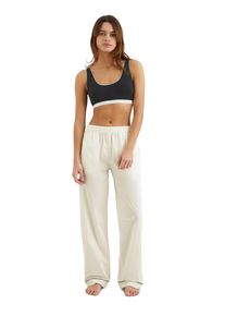 Marc O'Polo MARC O'POLO Damen Loungehose "Mix & Match Poplin", Gr. L, weiß, Popeline, Obermaterial: 100% Baumwolle, unifarben, casual, Hosen, mit breitem,