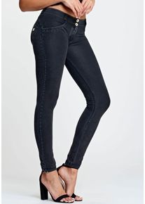 Freddy Damen Jeggings "WRUP2 SUPERSKINNY", schwarz, casual, Gr. L, Web, Obermaterial: 84% Baumwolle, 16% Elasthan, Hosen, mit Lifting & Shaping Effekt
