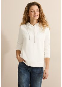 Cecil Damen Sweatshirt, weiß, casual, Gr. XXL, bedruckt, Web, 58% Baumwolle, 42% Polyester, Sweatshirts, im soften Baumwoll-Mix