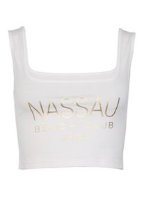 NASSAU BEACH Damen T-Shirt "NB22001", weiß, Gr. XL, Obermaterial: 48% Baumwolle, 48% Modal, 4% Elasthan, Shirts