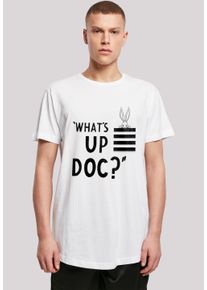 F4NT4STIC Herren T-Shirt "Looney Tunes Bugs Bunny What's Up Doc Stripes", weiß, casual, Gr. XL, Obermaterial: 100% Baumwolle, Shirts, Print