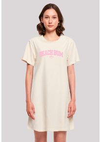 F4NT4STIC Damen T-Shirt "Beach Bum Summer Varsity Retro", weiß, casual, Gr. L, Obermaterial: 100% Baumwolle, Shirts, Premium Qualität