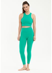 ENDURANCE ATHLECIA ATHLECIA Damen Trainingstights "FRANZ", grün, sportlich, Gr. 46, unifarben, 72% Nylon, 28% Elasthan, Hosen, mit leichter Kompression