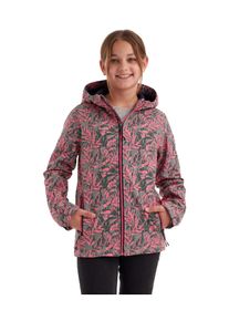 Killtec Kinder Softshelljacke "Mädchen Softshelljacke Print", grün, sportlich, Gr. 164, Oberstoff: Oberseite: 100% Polyester, Rückseite: 100%