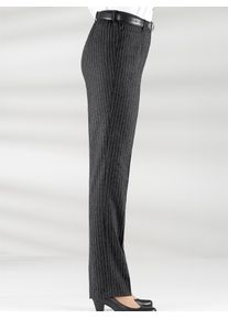 COME ON Damen Bügelfaltenhose, schwarz-weiß, Gr. 195, gemustert, mehrfarbig, 49% Wolle, 29% Polyester, 20% Baumwolle, 2% Elasthan, Hosen