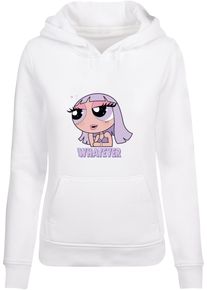 MISS TEE Damen Kapuzenpullover "Miss Tee Damen Forever Whatever Hoody", weiß, casual, Gr. M, unifarben, 65% Baumwolle, 35% Polyester, Pullover