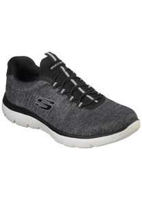 Skechers Herren Slip-On Sneaker "SUMMITS", Gr. 41, schwarz-weiß, Textil, sportlich, Schuhe, Slipper, Freizeitschuh in komfortabler Schuhweite
