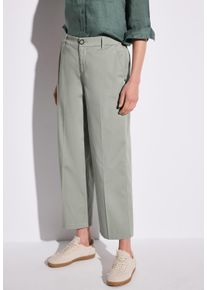 Street One Damen Chinohose, grün, casual, Gr. 44, unifarben, Web, 97% Baumwolle, 3% Elasthan, Hosen, aus Baumwolle mit Stretchanteil