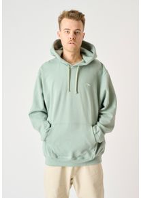 Cleptomanicx Herren Kapuzensweatshirt "Embro Gull Mono", grün, casual, Gr. M, bestickt, 100% Baumwolle, Sweatshirts, mit kleiner Logostickerei