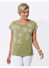 Classic Basics Damen Rundhalsshirt "Shirt", grün, Gr. 38, unifarben, 100% Baumwolle, Shirts