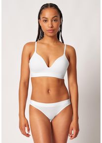 Skiny Damen Triangel-BH "Smartouch", Gr. 80, weiß, Obermaterial: 92% Viskose, 8% Elasthan, Basic, BHs, mit soft gepolsterter Schale und ohne störende