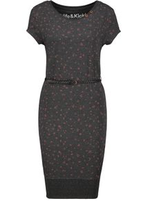 alife and kickin ALIFE & KICKIN Damen Blusenkleid "Damen ColetteAK B", grau, Gr. S, 65% Baumwolle 35% Polyester, Kleider