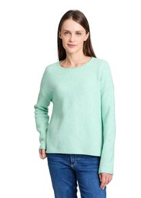 BETTY & CO BETTY & CO Damen Strickpullover "Betty & Co Strickpullover mit Rundhalsausschnitt", grün, casual, Gr. 40, Strick, Obermaterial: 82% Polyester, 16%