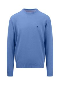 Fynch-Hatton Herren Strickpullover, blau, casual, Gr. 4XL, Strick, Obermaterial: 100% Baumwolle, Pullover, mit Stickerei auf der Brust