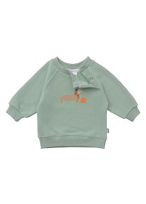 Liliput Herren Sweatshirt "Dackel", grün, casual, Gr. 86, bedruckt, 80% Baumwolle, 20% Polyester, Sweatshirts, mit niedlichem Dackel-Print