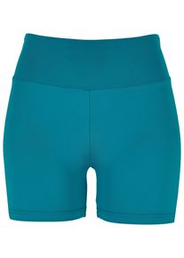 Urban Classics Damen Stoffhose "Urban Classics Damen Ladies Recycled High Waist Cycle Hot Pants", grün, Gr. 5XL, unifarben, 78% Polyester, 22%