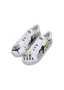 DOGO Damen Sneaker "Ace Low-Top Sneaker New York Ticket Damen Sneaker", Gr. 41, weiß, Lederimitat, casual, Schuhe, Vegan
