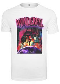 MisterTee Herren T-Shirt "MisterTee Herren Wonderful Tee", weiß, casual, Gr. XL, bedruckt, 100% Baumwolle, Shirts