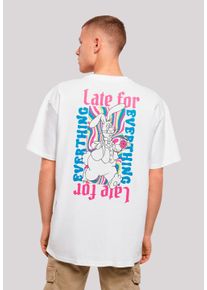 F4NT4STIC Herren T-Shirt "Alice im Wunderland", weiß, casual, Gr. XS, Obermaterial: 100% Baumwolle, Shirts, Nostalgie, Retro Print, Kinderserie