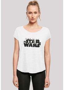 F4NT4STIC Damen T-Shirt "Star Wars Minimalist Logo", weiß, casual, Gr. XL, Obermaterial: 100% Baumwolle, Shirts, Print