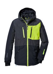 Killtec Kinder Skijacke "KSW 398 BYS SKI JCKT", grau, sportlich, Gr. 164, Oberstoff 1: 100% Polyester (recycelt)/ Oberstoff 2: 100% Polyester,