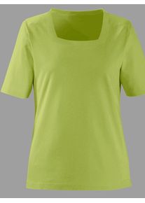 Casual Looks Damen Kurzarmshirt "Shirt", grün, Gr. 40, unifarben, 100% Baumwolle, Shirts