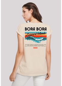 F4NT4STIC Damen T-Shirt "Bora Bora Leewards Island", weiß, casual, Gr. XXL, Obermaterial: 100% Baumwolle, Shirts, Premium Qualität