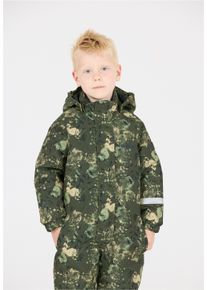 ZIGZAG Kinder Schneeoverall "Tower", grün, casual, Gr. 92, 100% Polyester, Overalls, mit wasser- und winddichter TPU-Membran