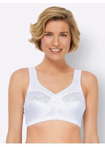 SuSa Damen Bügelloser BH, Gr. 90, weiß, 65% Polyamid, 25% Elasthan, 10% Baumwolle, BHs